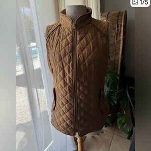 Tan Chico’s quilted vest